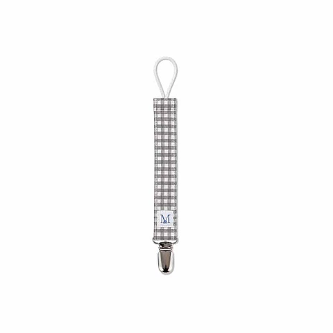 Porta Chupete Vichy Gris impermeable