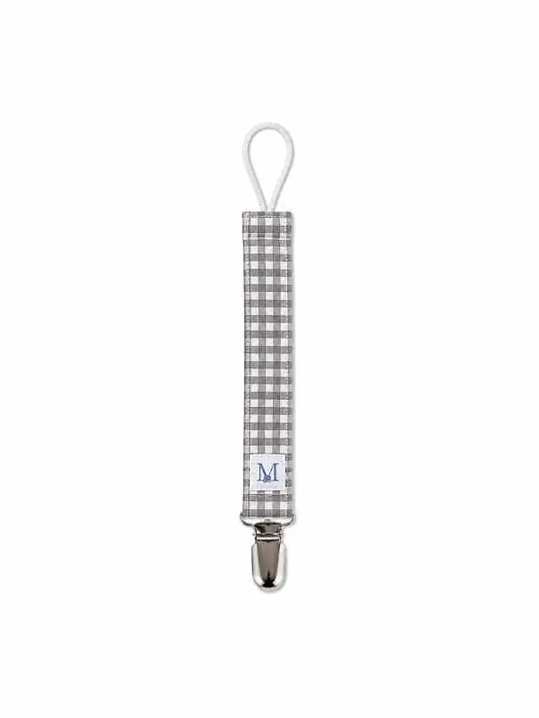 Porta Chupete Vichy Gris impermeable 1