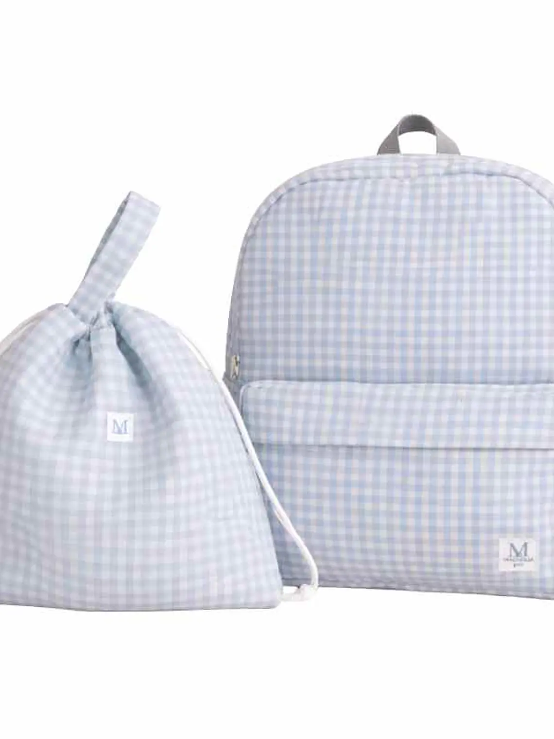 Pack Mochila Vichy Celeste + Bolsa Multiuso 1