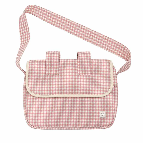 Bolso Coche Vichy Rosado
