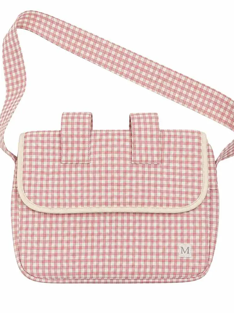 Bolso Coche Vichy Rosado 1