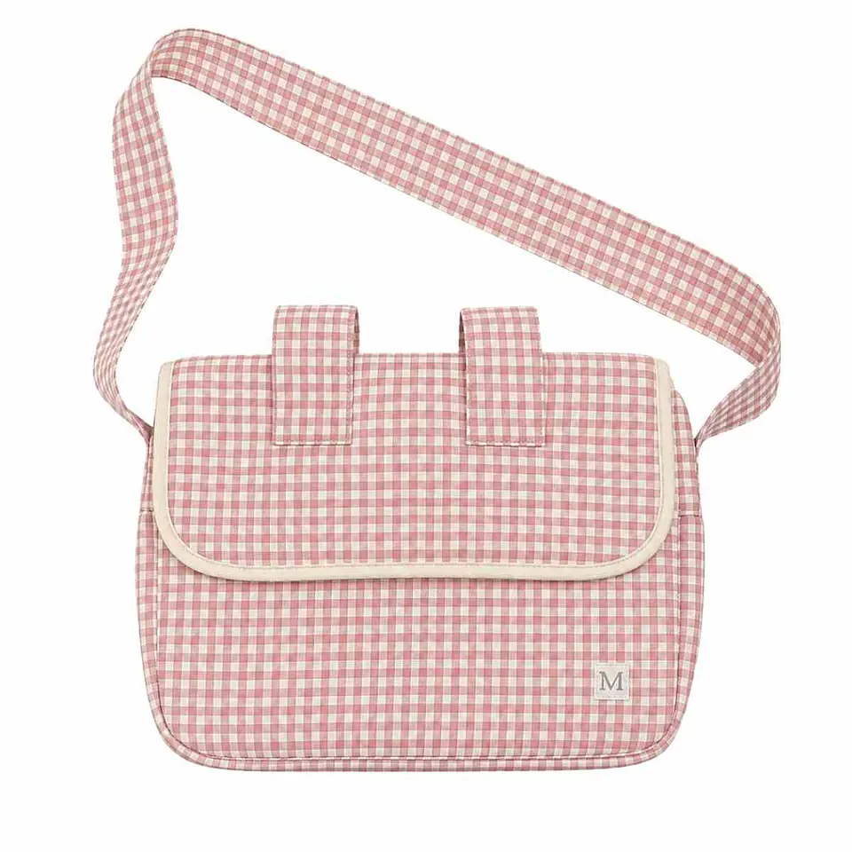 Bolso Coche Vichy Rosado 1