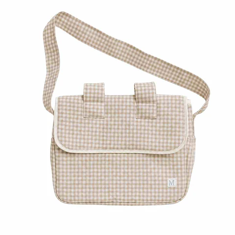 Bolso Coche Vichy Beige