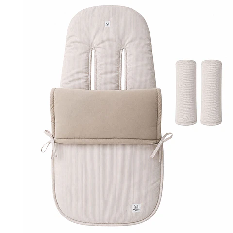 Saco Reversible de Coche Beige