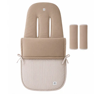 Saco Reversible de Coche Beige