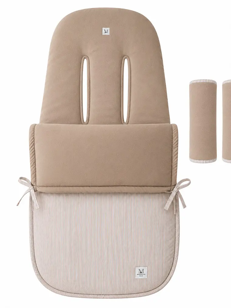 Saco Reversible de Coche Beige 2