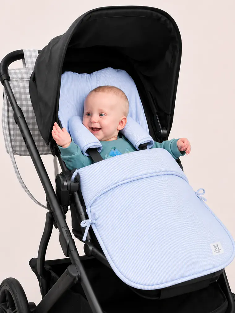 Saco Reversible de Coche Celeste 3