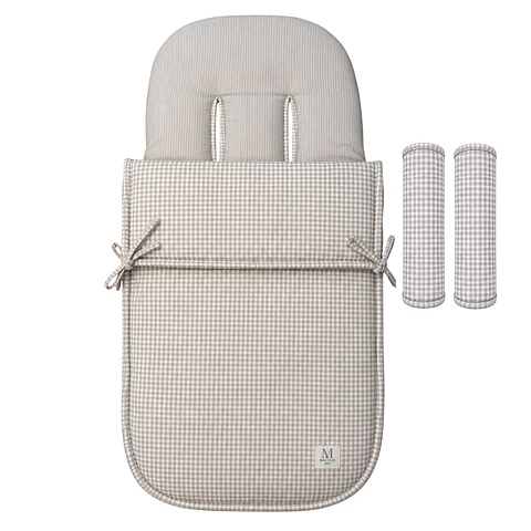 Saco Reversible de Coche Gris