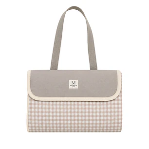 Manta de Picnic Vichy Beige