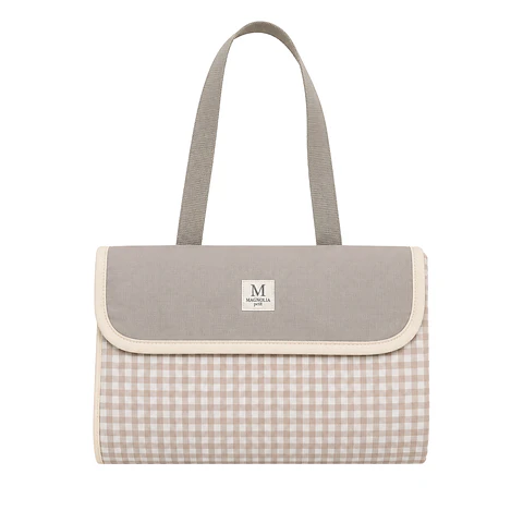 Manta de Picnic Vichy Beige