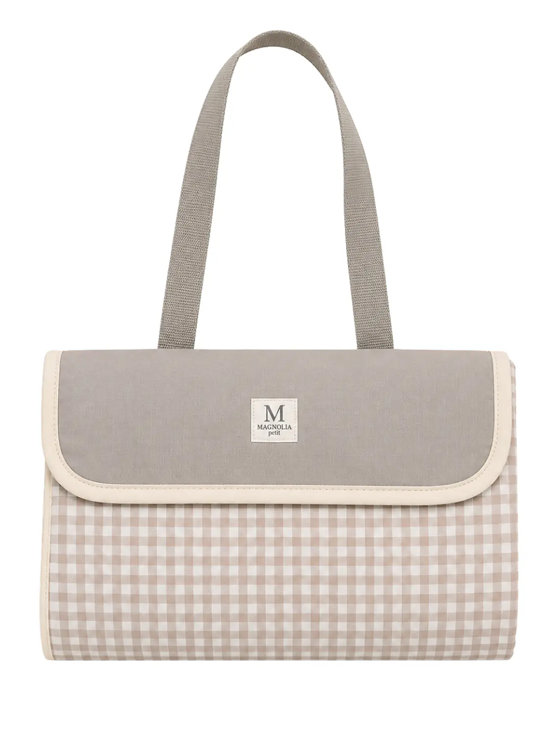 Manta de Picnic Vichy Beige 1