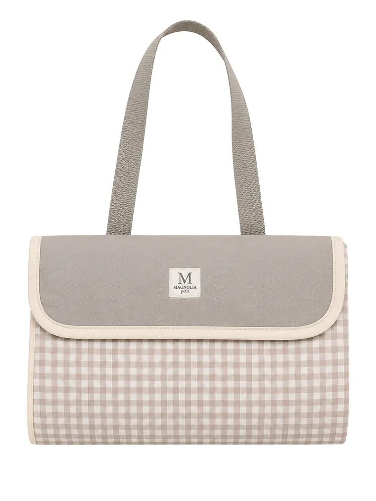 Manta de Picnic Vichy Beige 1