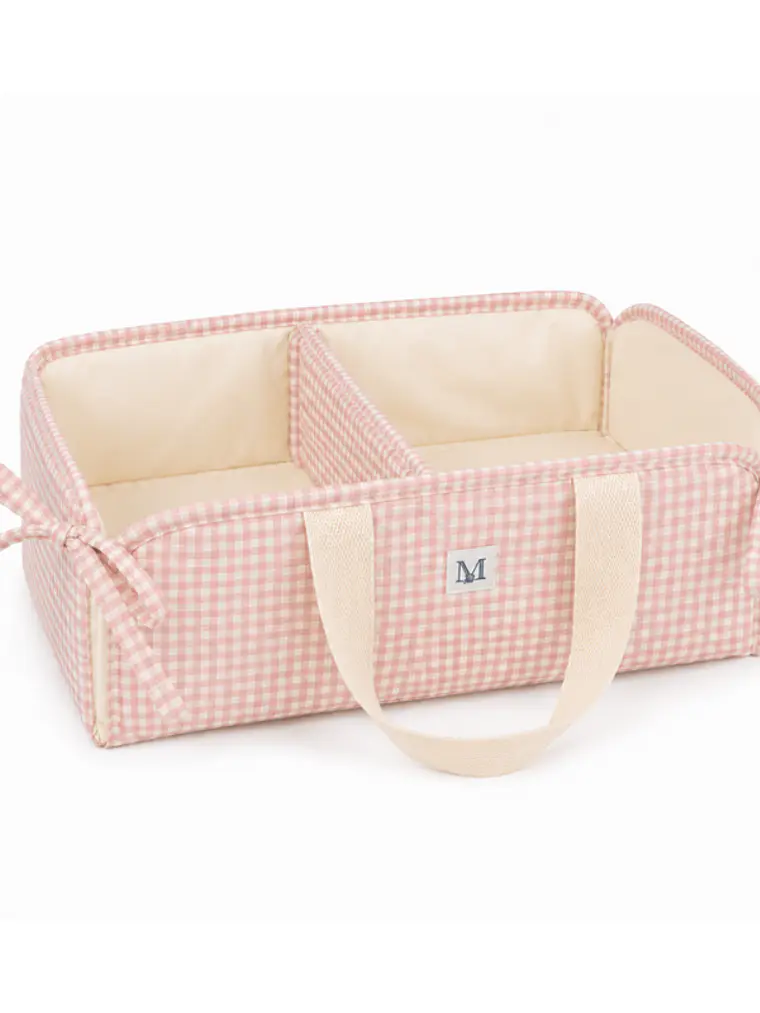 Organizador Mudador Vichy Rosado 2