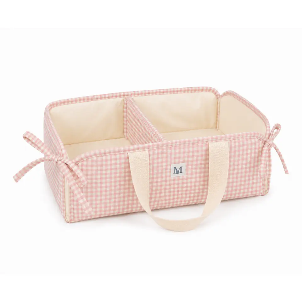 Organizador Mudador Vichy Rosado 2