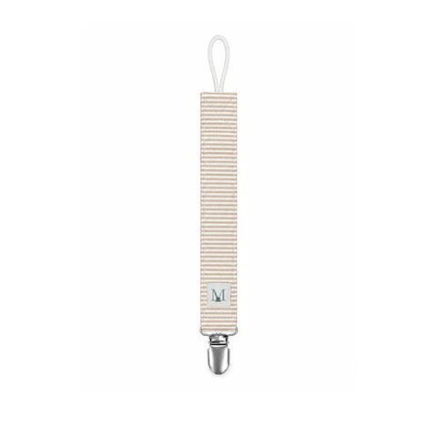 Porta Chupete Líneas Beige