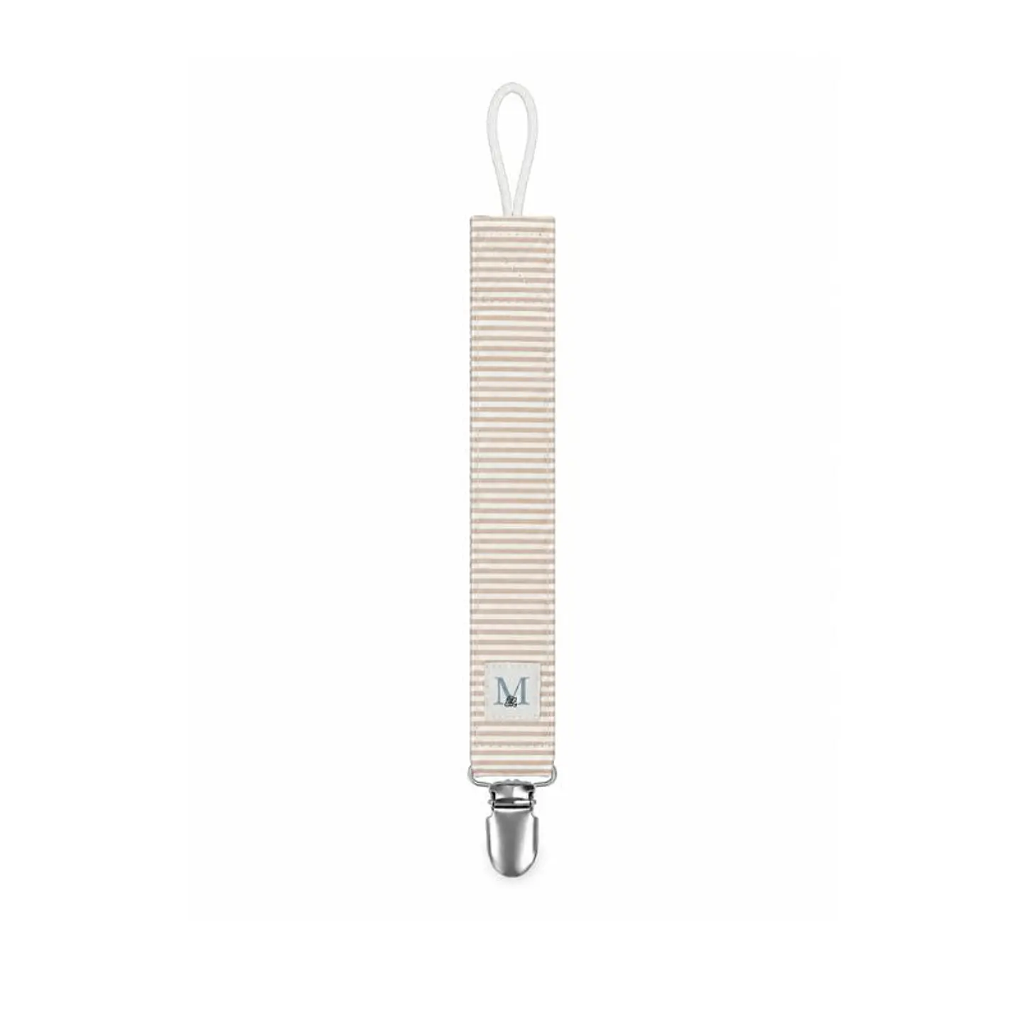 Porta Chupete Líneas Beige 1