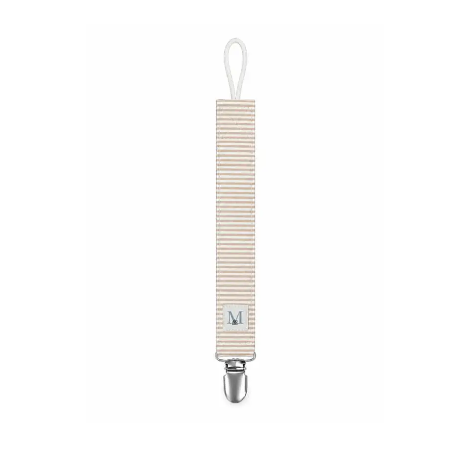Porta Chupete Líneas Beige 1
