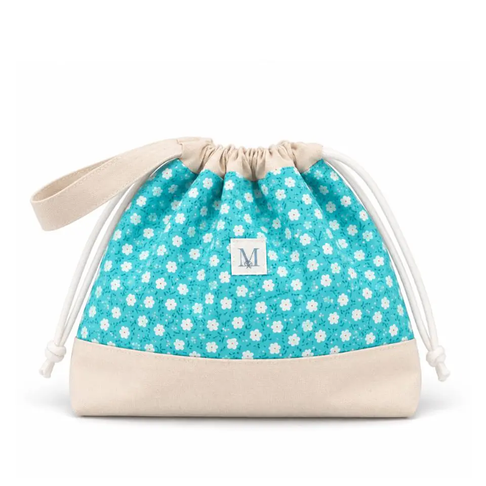 Bolsa Multiuso Flores y Beige 1