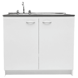 Kit Mueble Base 100cm Blanco | Lavaplatos | Grifería 