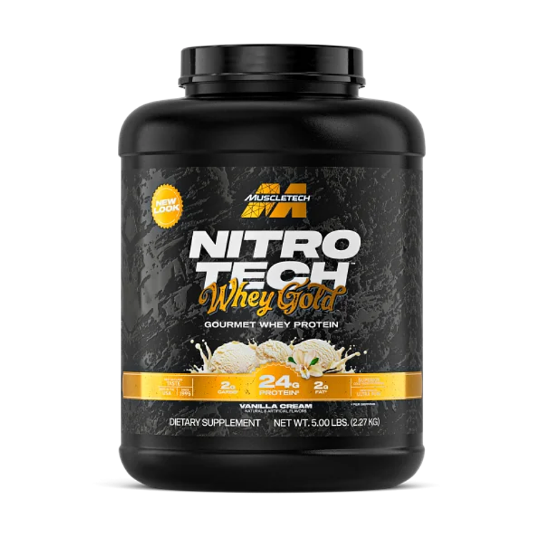 Muscletech Proteina Nitro Tech 100% Whey Gold 5 Lb Vanilla  1