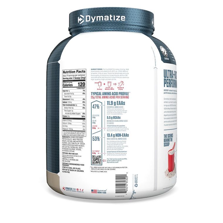 Dymatize Proteina ISO 100 5 Lb Cookies And Cream 2