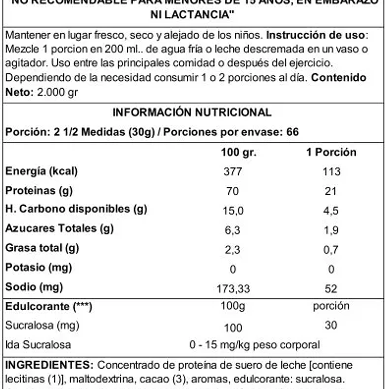 Ostrovit Proteina 100% Whey 2000 G Chocolate Dream 3