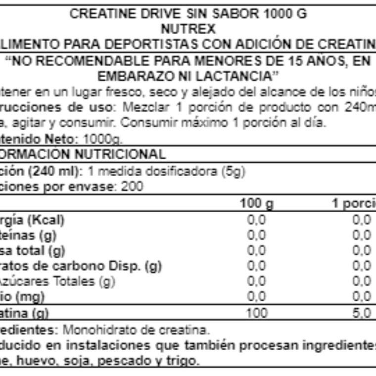 Creatine Drive 1 kg - Nutrex 2