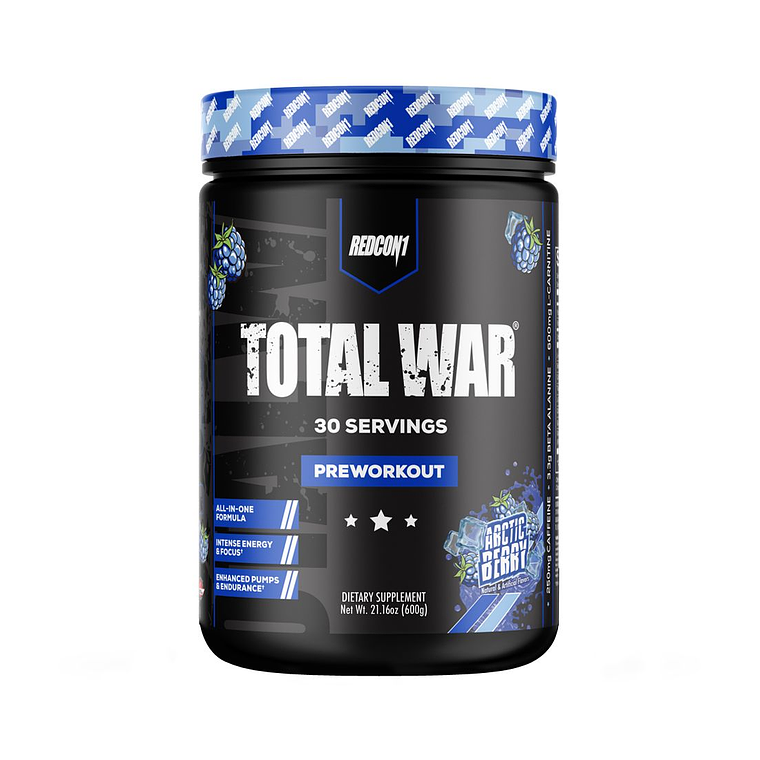 Total War Preworkout 600 gr - Redcon1 Arctic Berry 1