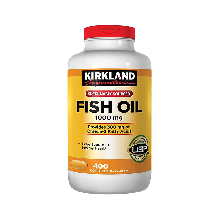 Fish Oil 1000mg 400 Tabs - Kirkland 1