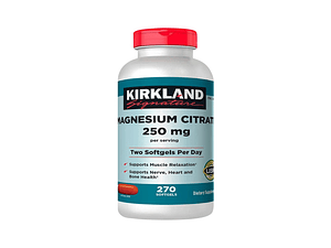 Magnesium Citrate 250mg 270 Softgels - Kirkland