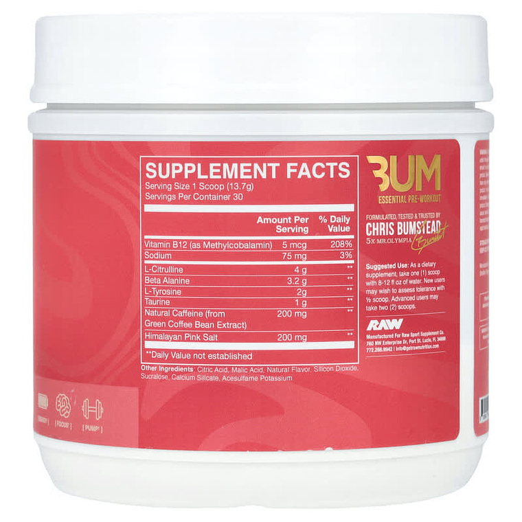 CBUM ESSENTIAL PRE-WORKOUT GRAPE 30 SERV 2