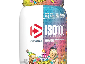 ISO 100 DYMATIZE 1.34 LB BIRTHDAT CAKE PEBBLES