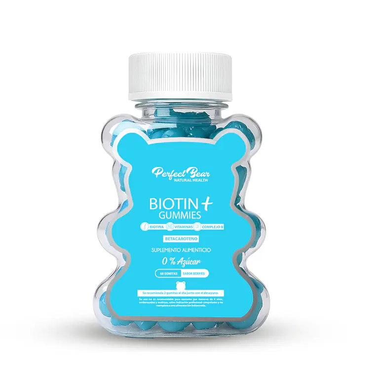 Biotina en Gomitas con Betacaroteno | Pelo, Piel y Uñas 1