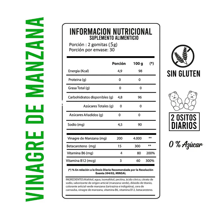 Vinagre de Manzana en Gomitas | Detox y Digestión Diaria 2