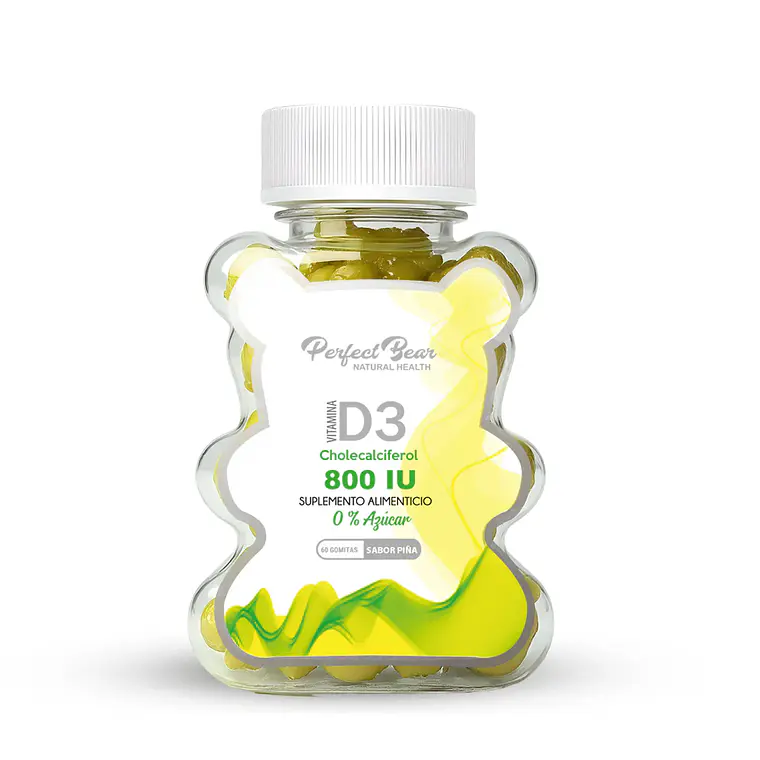 Vitamina D3 800 IU en Gomitas | Huesos, Defensas y Energía 1