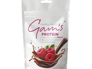 GAMS SNACK FRUTA PROTEICA 70 GR RASBERRY