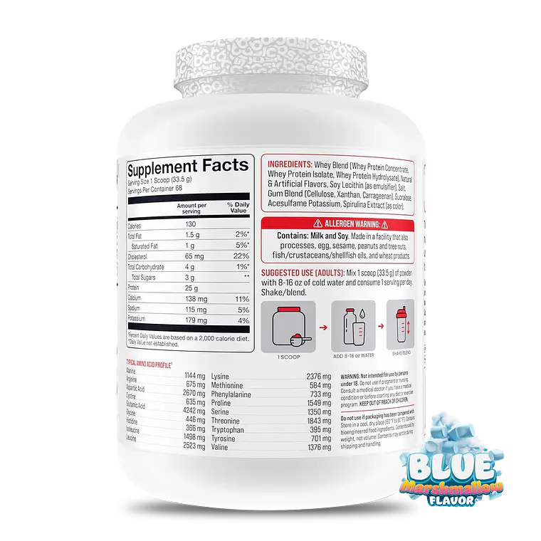 BASIC PROTEINA WHEY 5 LB BLUE MARSHMALLOW 2