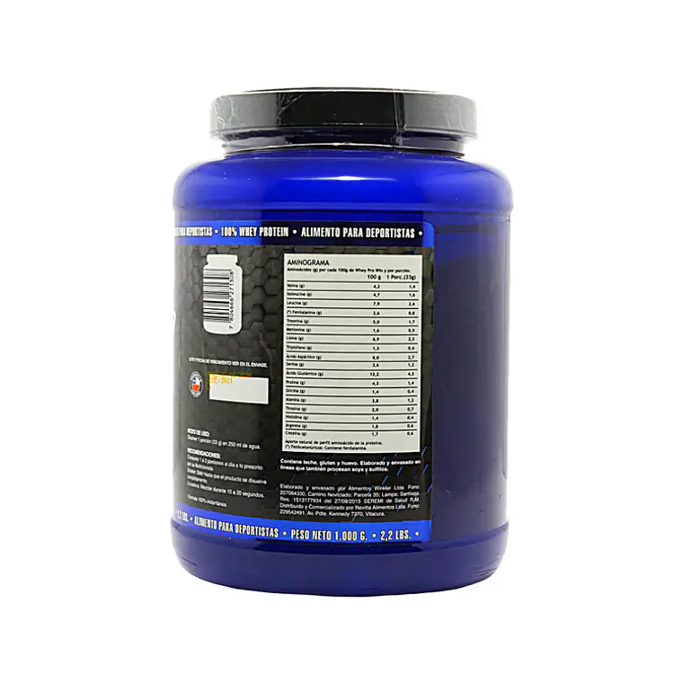 Whey Pro Win 1 kg - 30 Porciones VAINILLA WINKLER 2