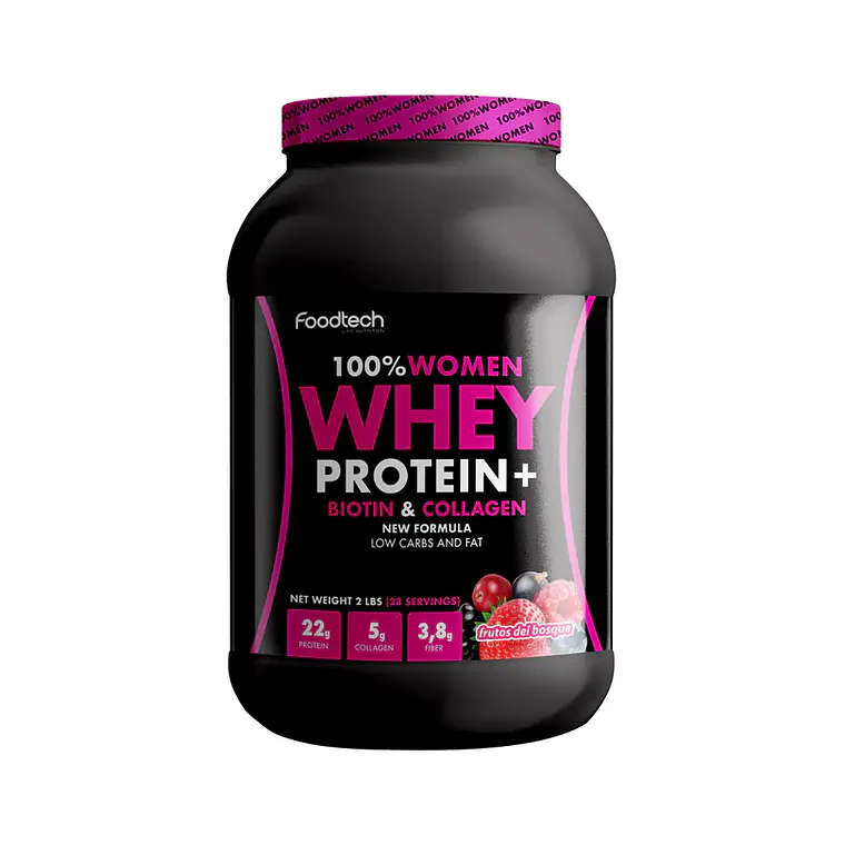 100% Women Whey 2lbs FRUTOS DEL BOSQUE - Foodtech 1