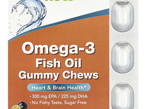 OMEGA 3 FISH OIL GUMMY 36 UN NOW FOODS MARACUYA