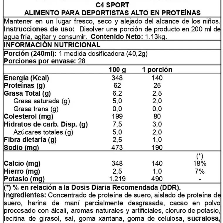 C4 WHEY PROTEIN 28 SER CELLUCOR REESES 2