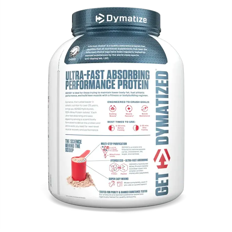 Dymatize Proteina ISO 100 5 Lb Gourmet Chocolate 3