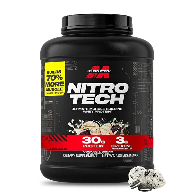 Muscletech Proteina Nitro Tech 4 Lb Cookies And Cream 1