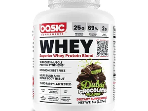 PROTEINA WHEY 5 LB DUBAI CHOCOLATE BASIC