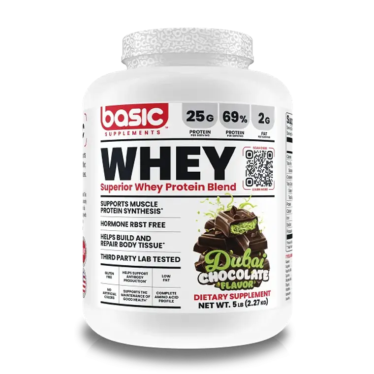 PROTEINA WHEY 5 LB DUBAI CHOCOLATE BASIC 1