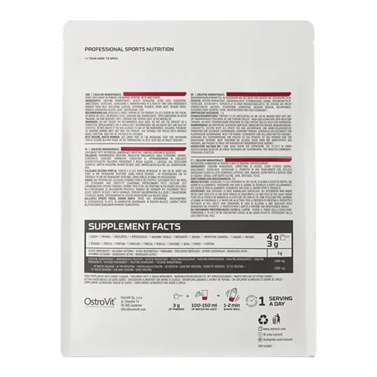 Creatina 500 G Cherry Ostrovit 2