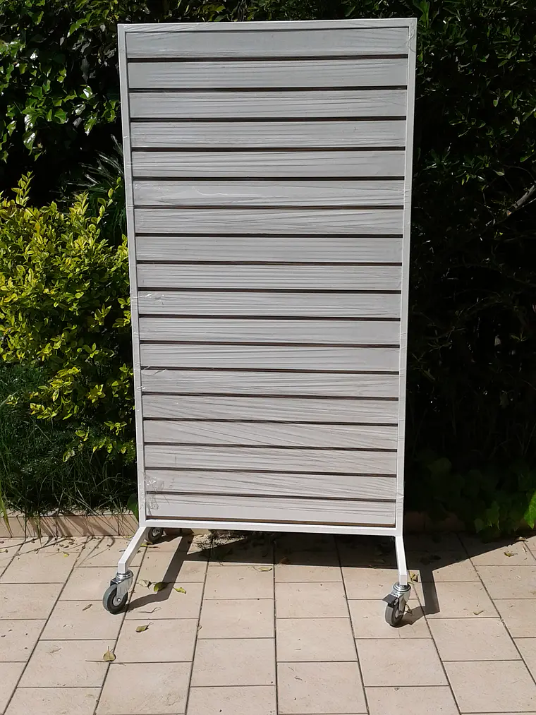 Mueble Exhibidor Panel Melamina Blanca 1