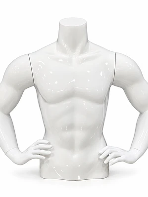 Busto Sobremesa Con Brazos Hombre