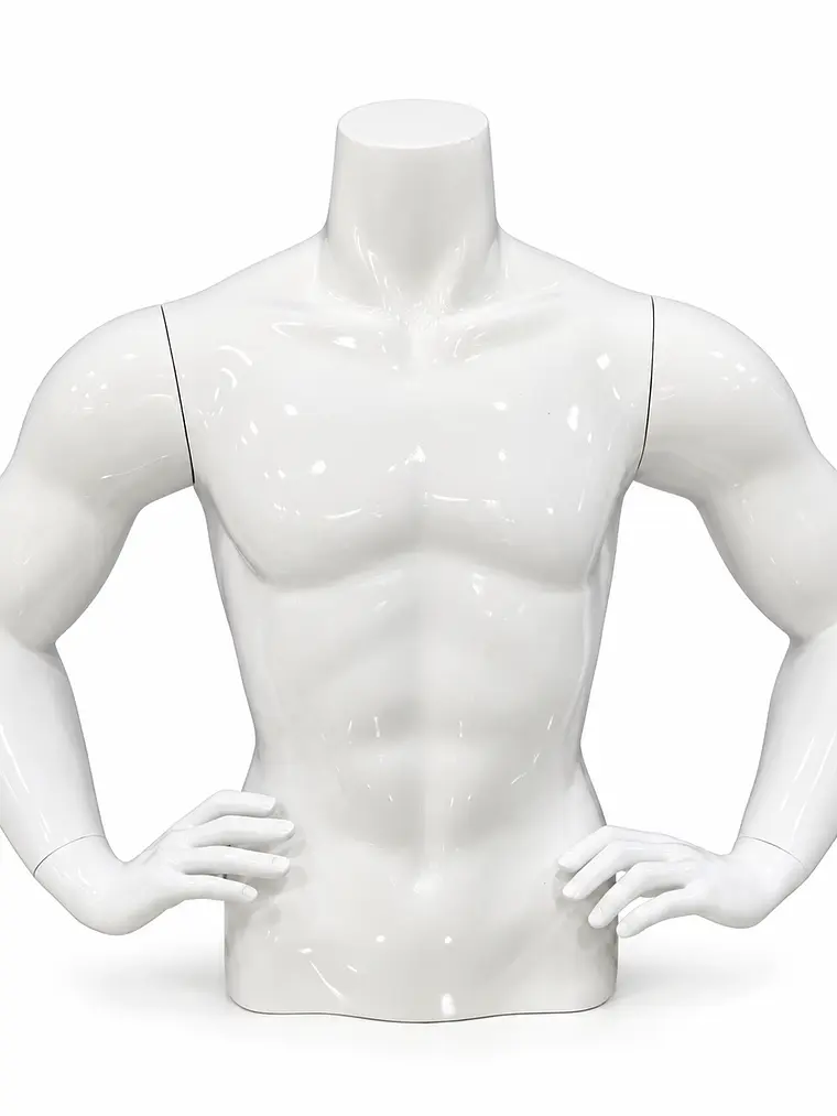 Busto Sobremesa Con Brazos Hombre 1