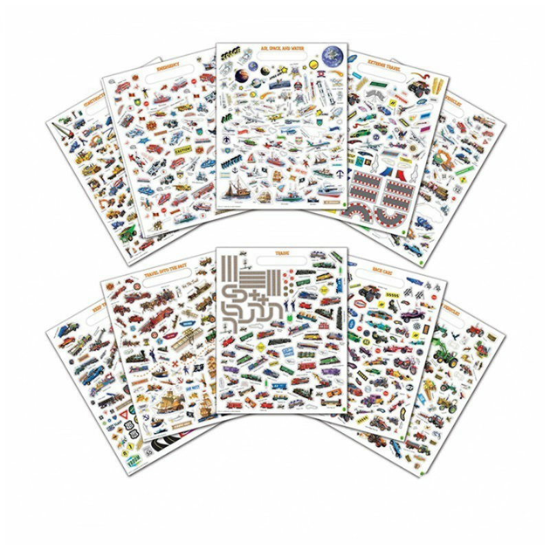 Block de Stickers Transportes (1000 stickers)